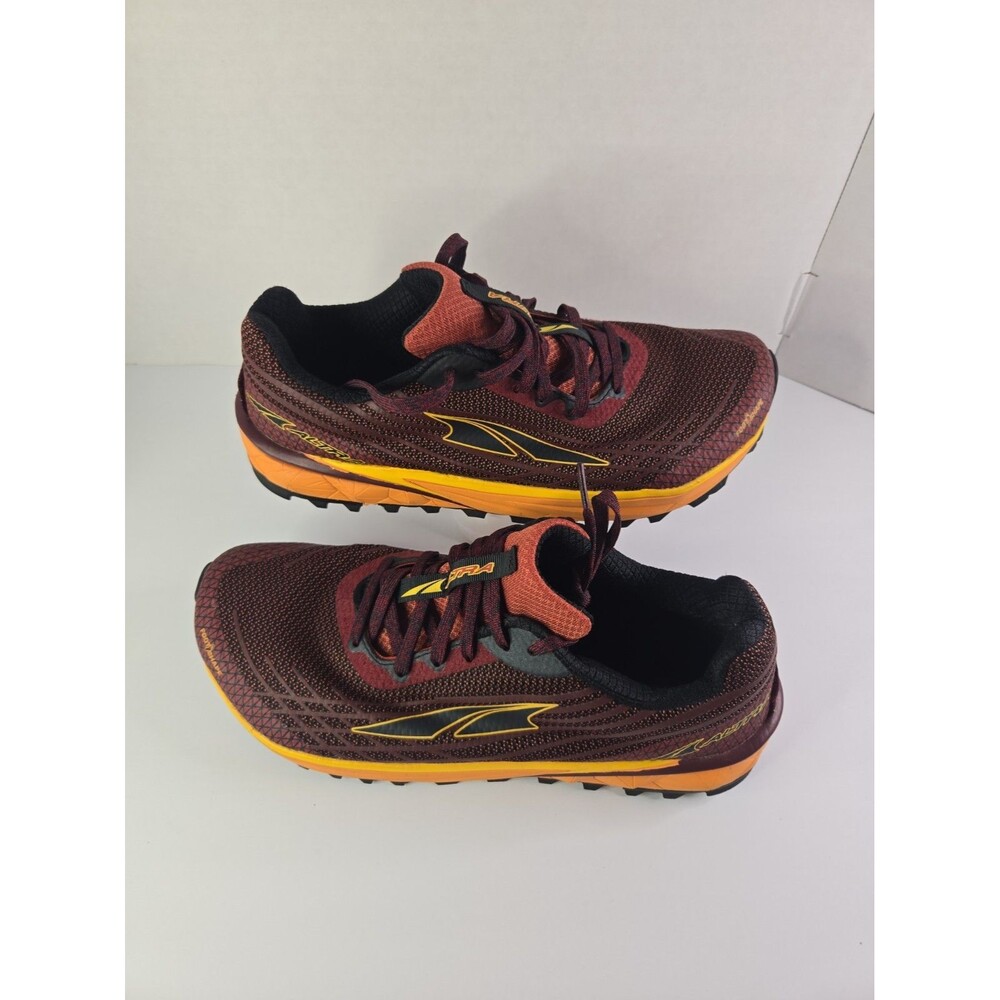 Altra Timp 2 Trail Running Shoes Men’s 9  Burgundy Orange Hiking